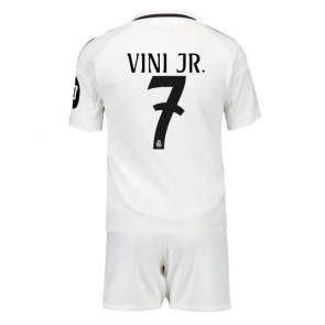 Real Madrid Vinicius Junior #7 Domaci Dres za Dječji 2024-25 Kratak Rukavima (+ kratke hlače)